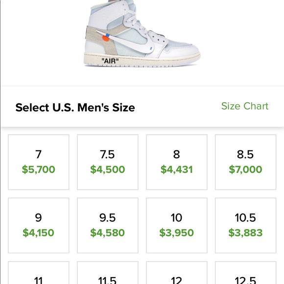 Jordan 1’s X Off-White ‼️